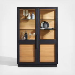 Calypso Two-Toned Wood Storage Cabinet