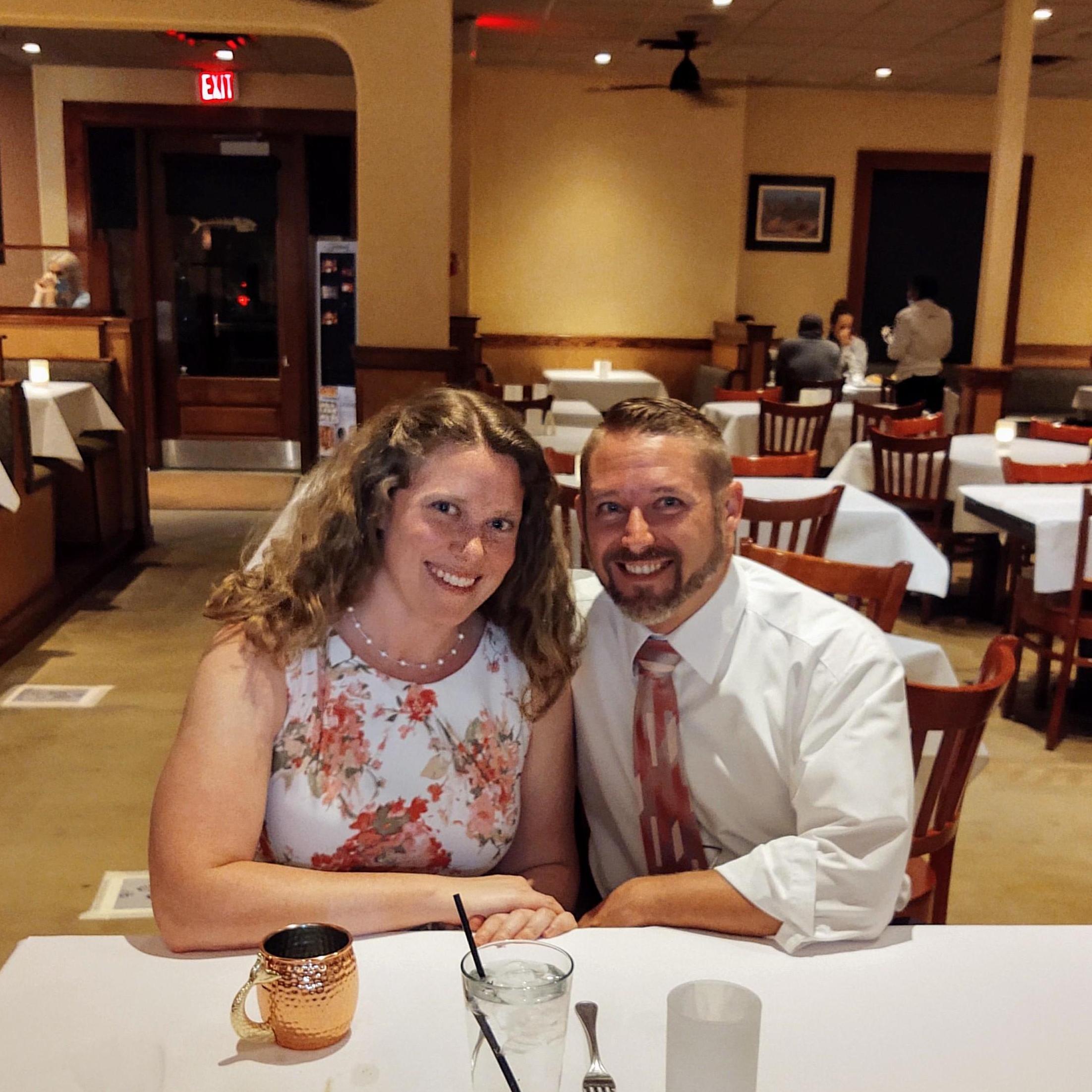 May 2020 - celebrating graduation with dinner at Bonefish Grill.