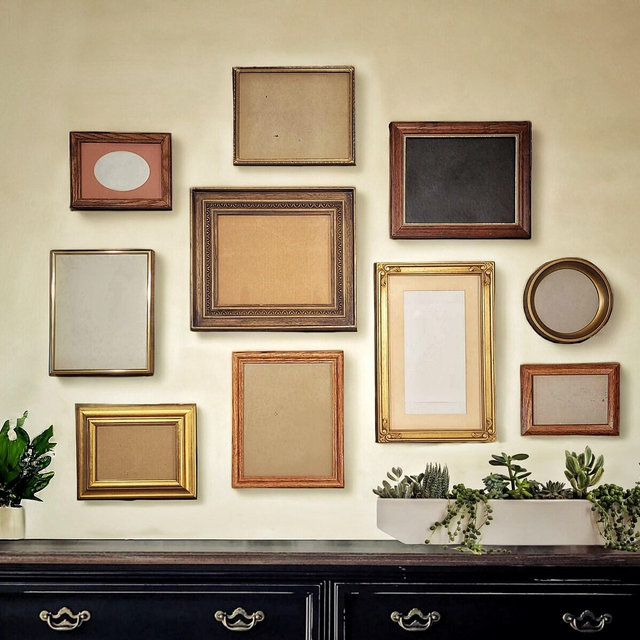 Vintage Gallery Wall | Assorted Frame Bundle | Vintage Picture Frames | Unique Picture Frames | Gold Frames | Wood Frames | Thrifted Frames