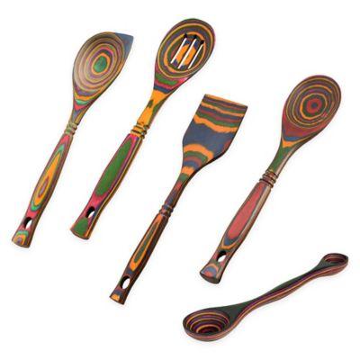 Island Bamboo Rainbow Pakka Wood Utensils Collection