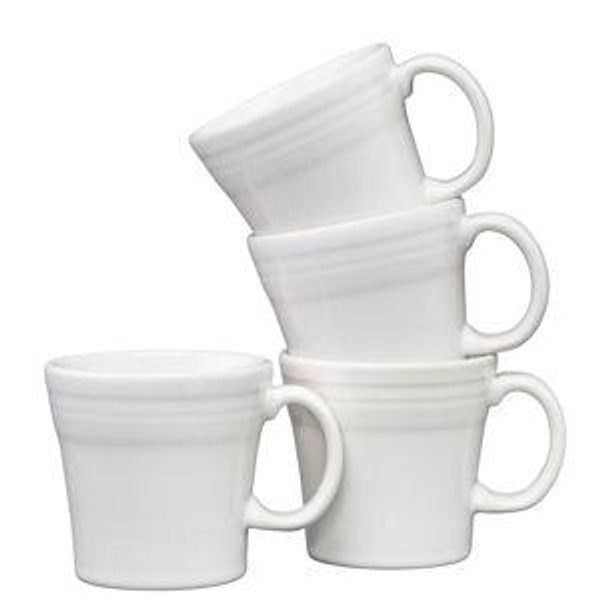 White 15 OZ Set of 4 Tapered Mugs