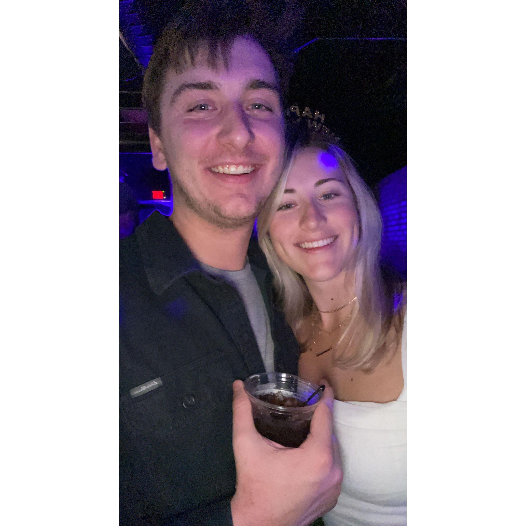 We celebrated our second New Years together. January 2022.