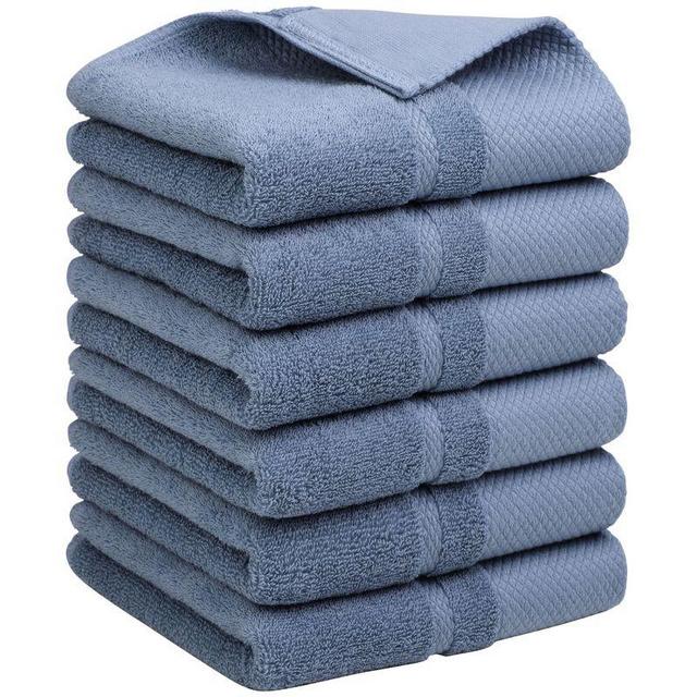 PiccoCasa Hand Towel Set Soft 100% Combed Cotton 600 GSM Luxury Towels Highly Absorbent for Bathroom Kitchen Shower Towel