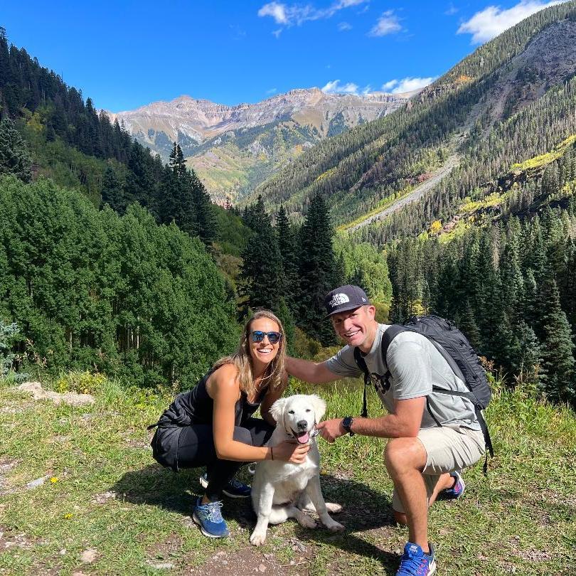 Hiking in Telluride with our Dog, Henley