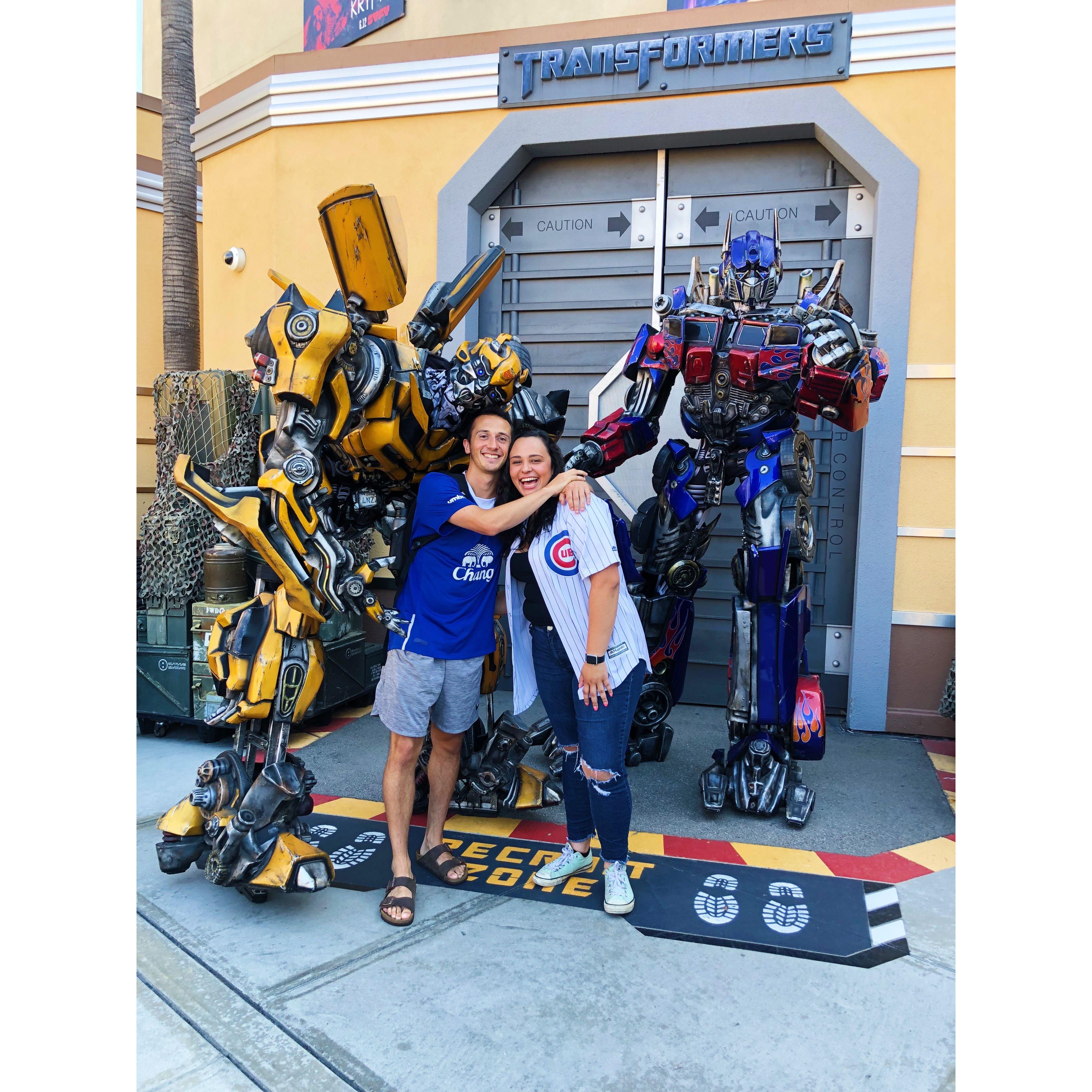 Our first vacation together at Universal Studios in California!