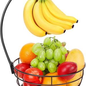 Fruit Basket Bowl with Banana Hanger