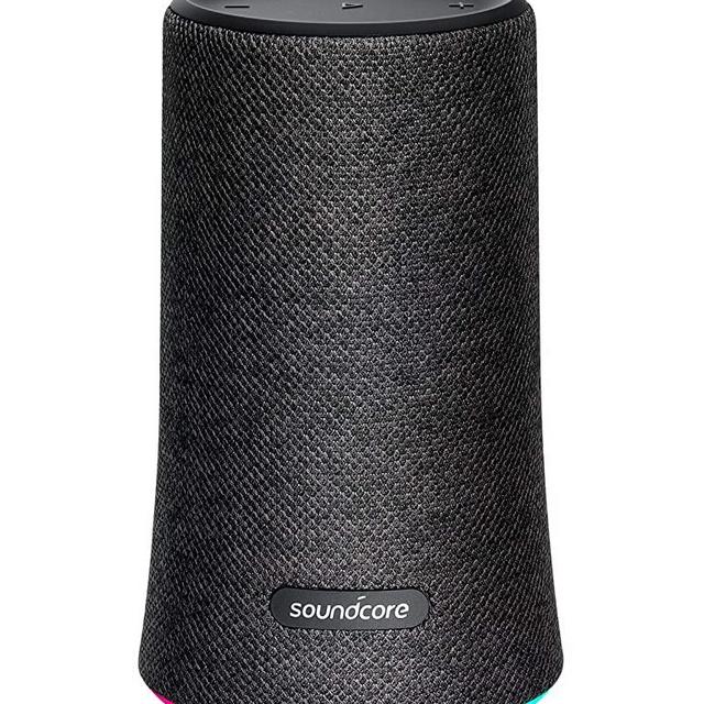 Portable Bluetooth Speaker, Soundcore Flare Wireless Speaker by Anker, Waterproof Party Speaker with 360° Sound, Enhanced Bass & Ambient LED Light, IP67 Dustproof & Waterproof and 12-Hour Battery Life