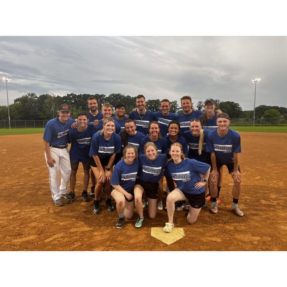 Matt and Hannah's co-ed softball team: Turbo Team!