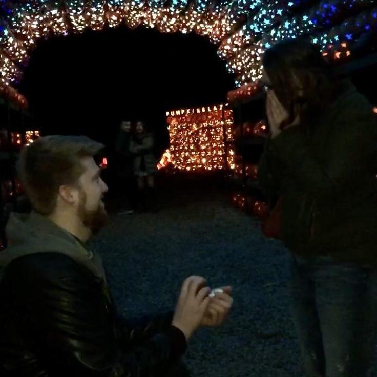 The moment we got engaged!