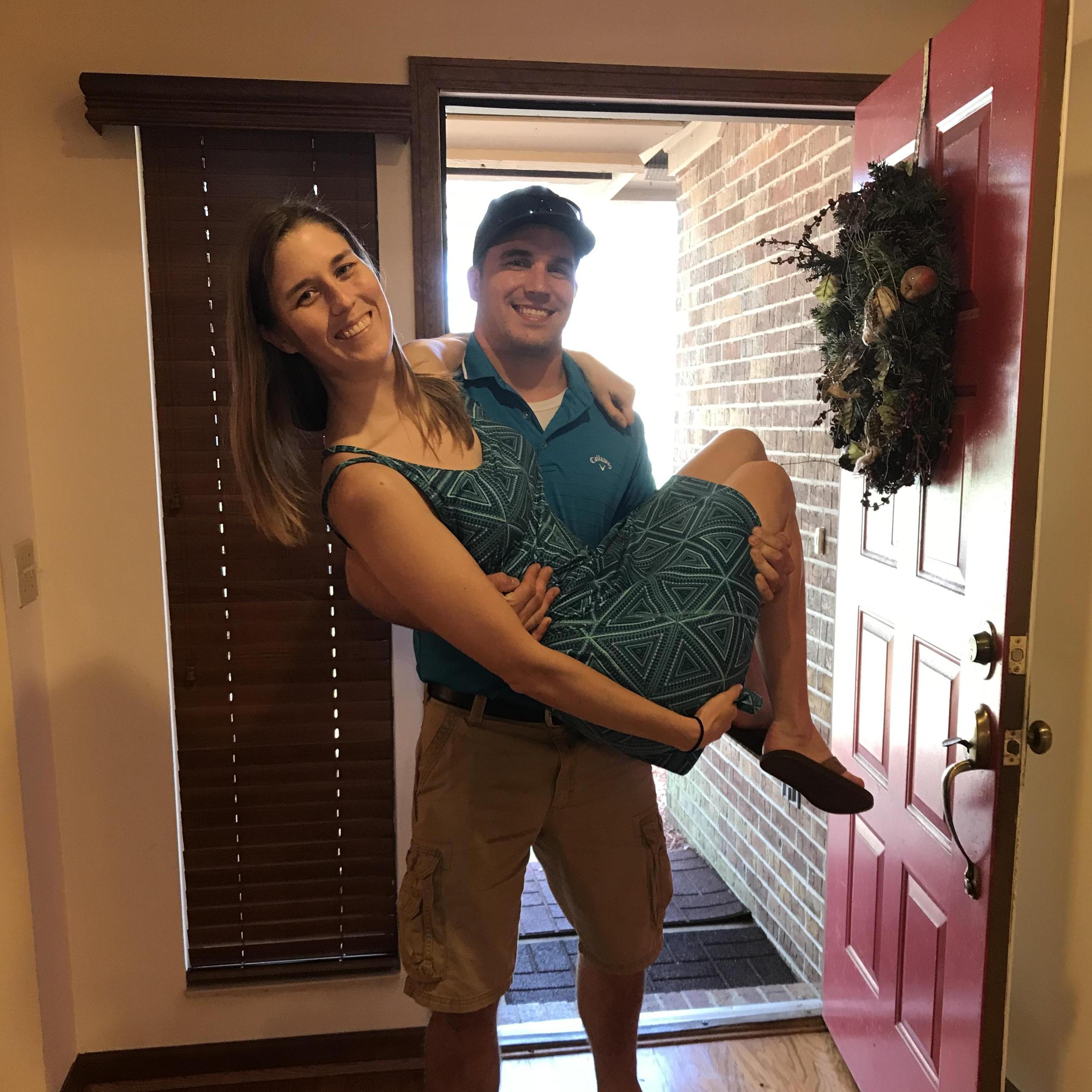 Carried over the threshold!