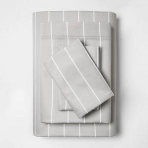 Modern Sheet Set (Queen) Gray Stripe 300 Thread Count - Project 62™