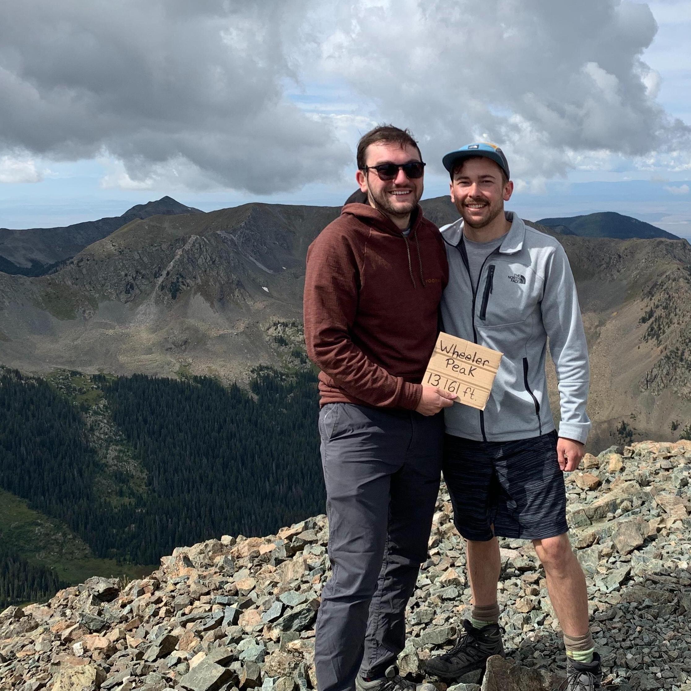 Right after Ronny proposed on Wheeler Peak - highest point in New Mexico.