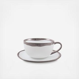 Dauville Cup & Saucer, Set for 2