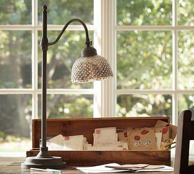 Chloe Hobnail Mercury Glass Task Table Lamp
