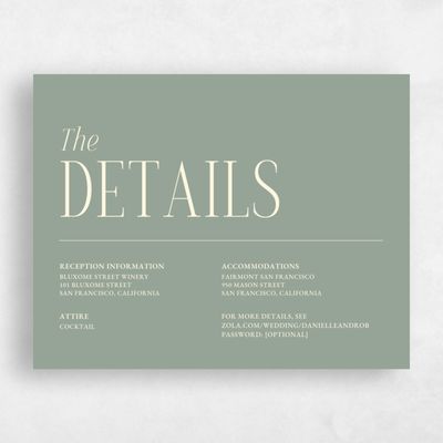 Sage, Green Wedding Enclosure - Jaden