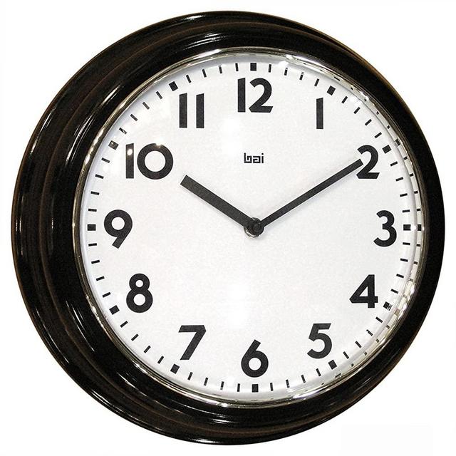 BAI School Wall Clock, Black