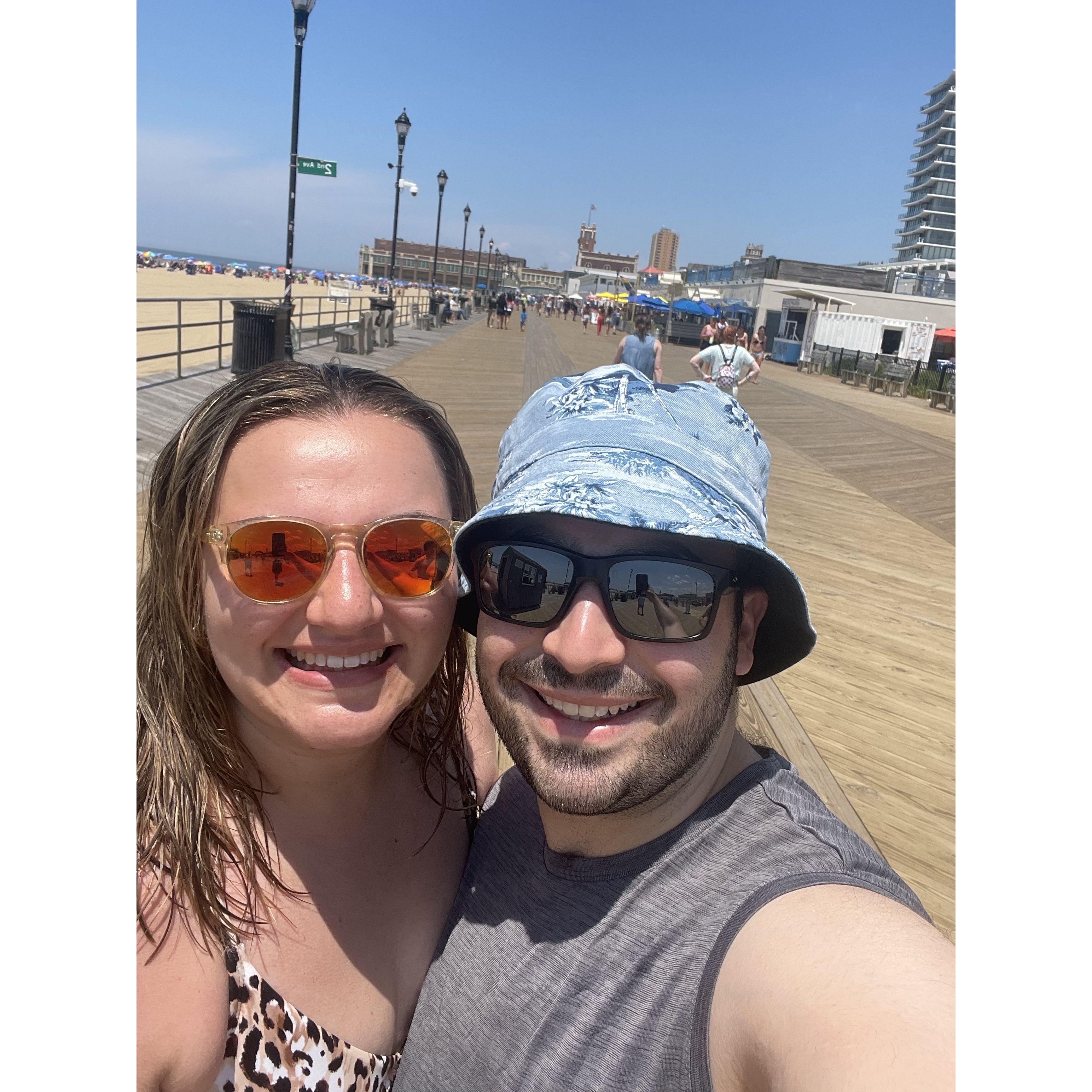 July 2022, Beach day in Asbury Park, NJ