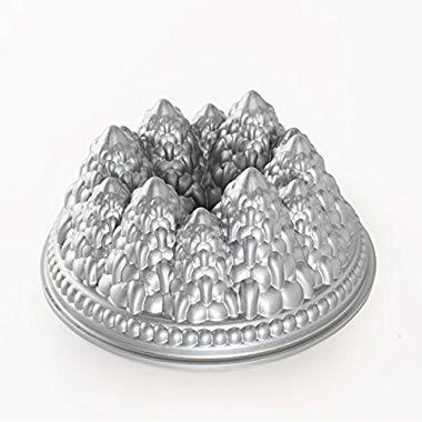 Nordic Ware Pine Forest Bundt Pan, Metallic