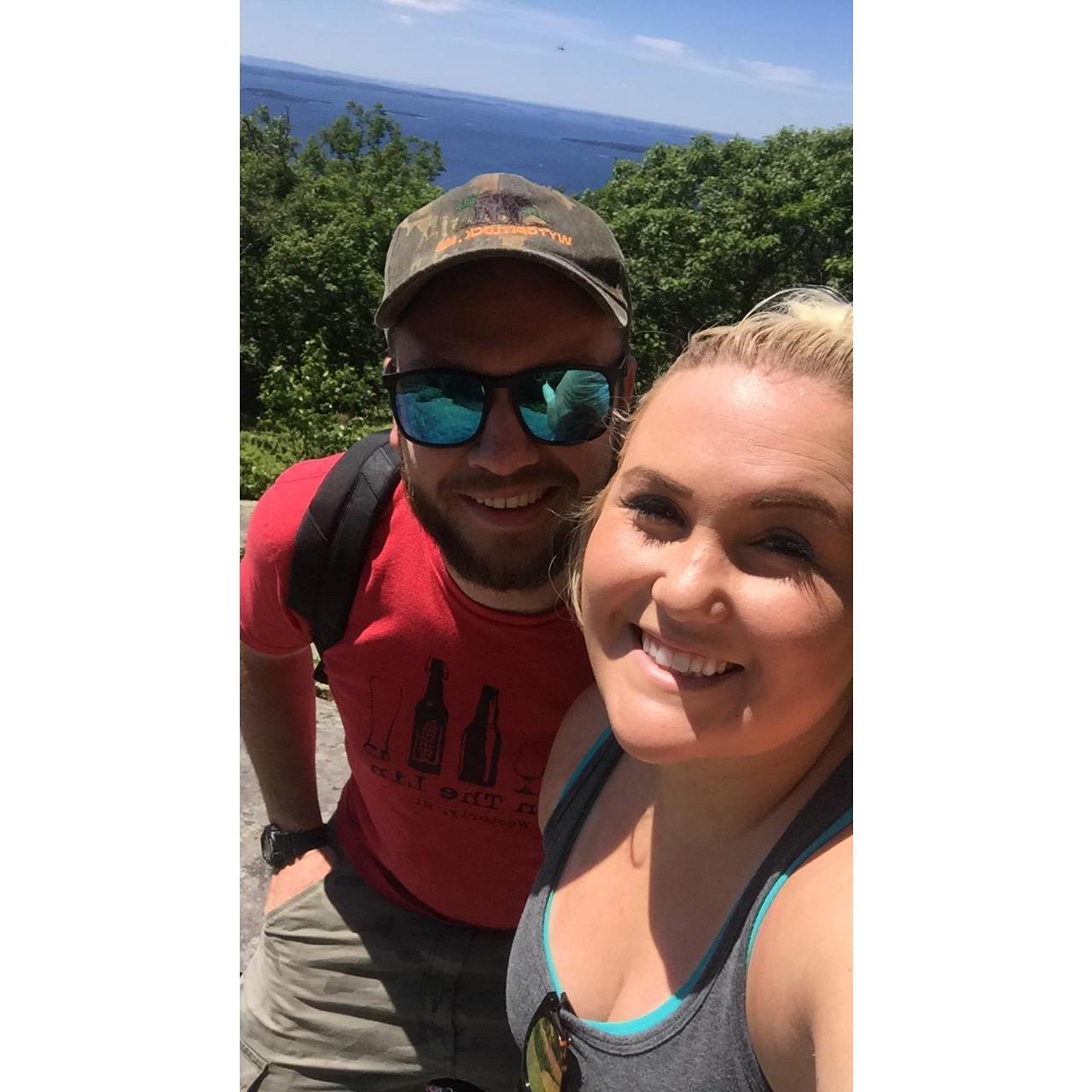 The first mountain Mallory ever climbed! In Camden Maine, we had so much fun, and the view was worth it!