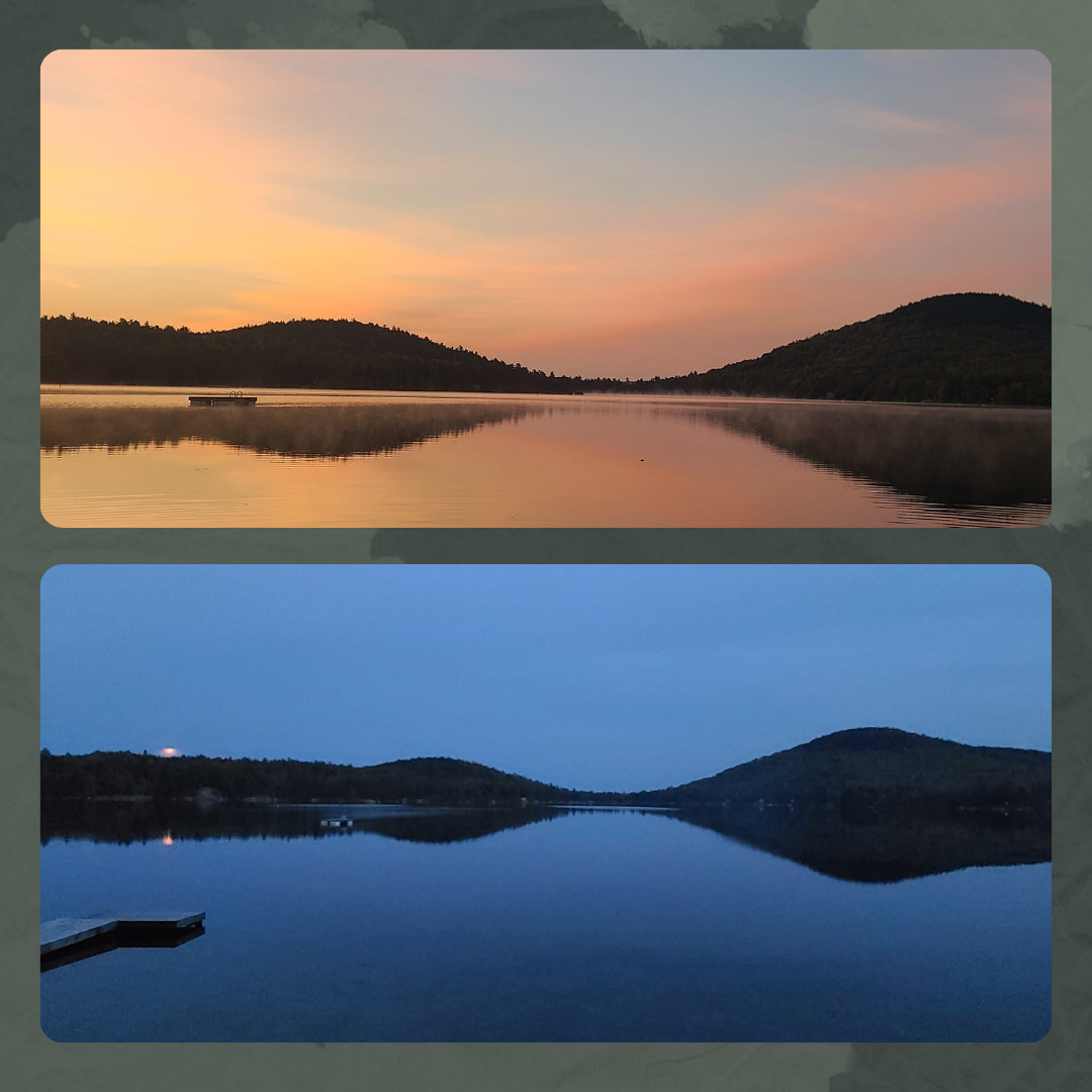 The sunrise and sunset on our engagement day
