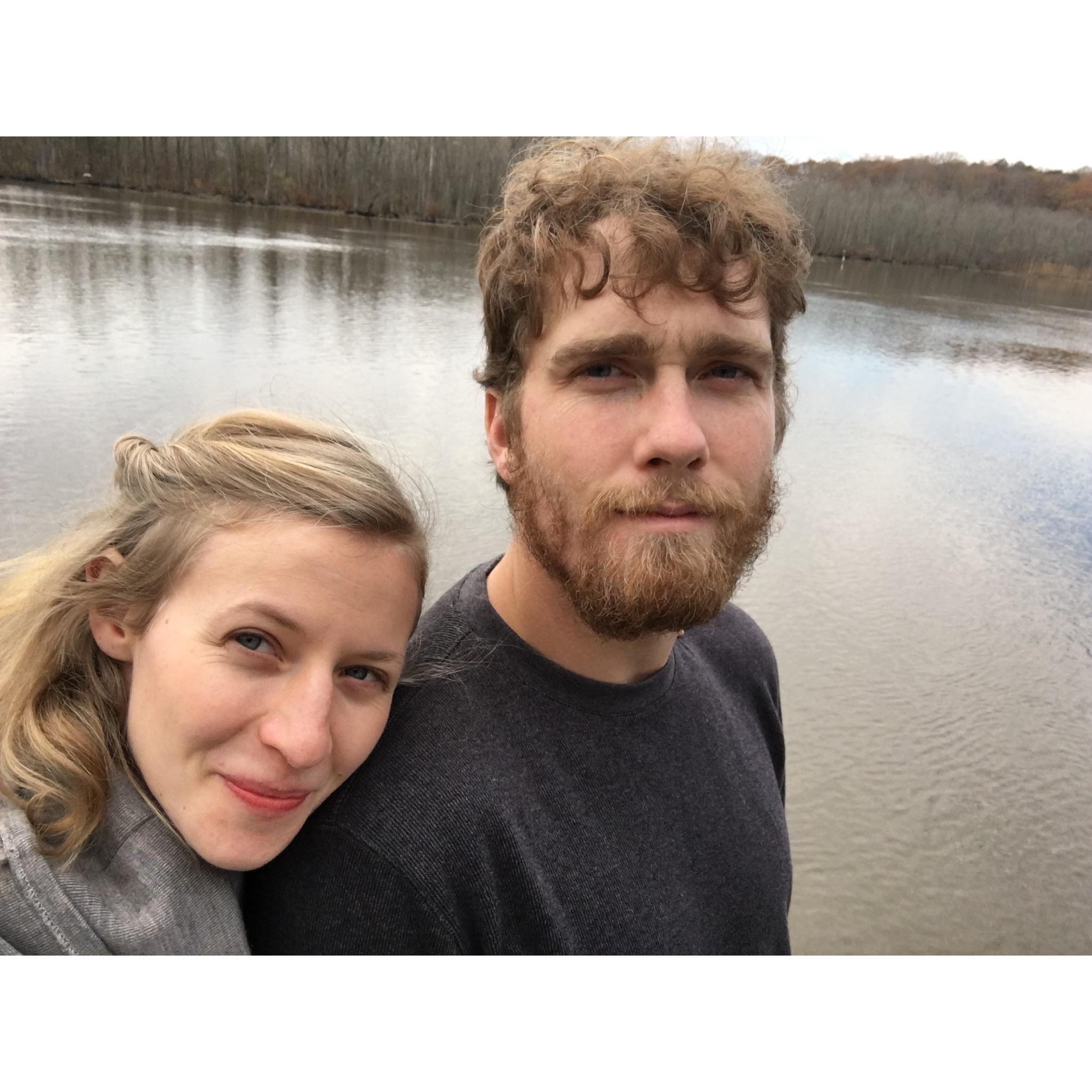 At Arna's river house, 2016