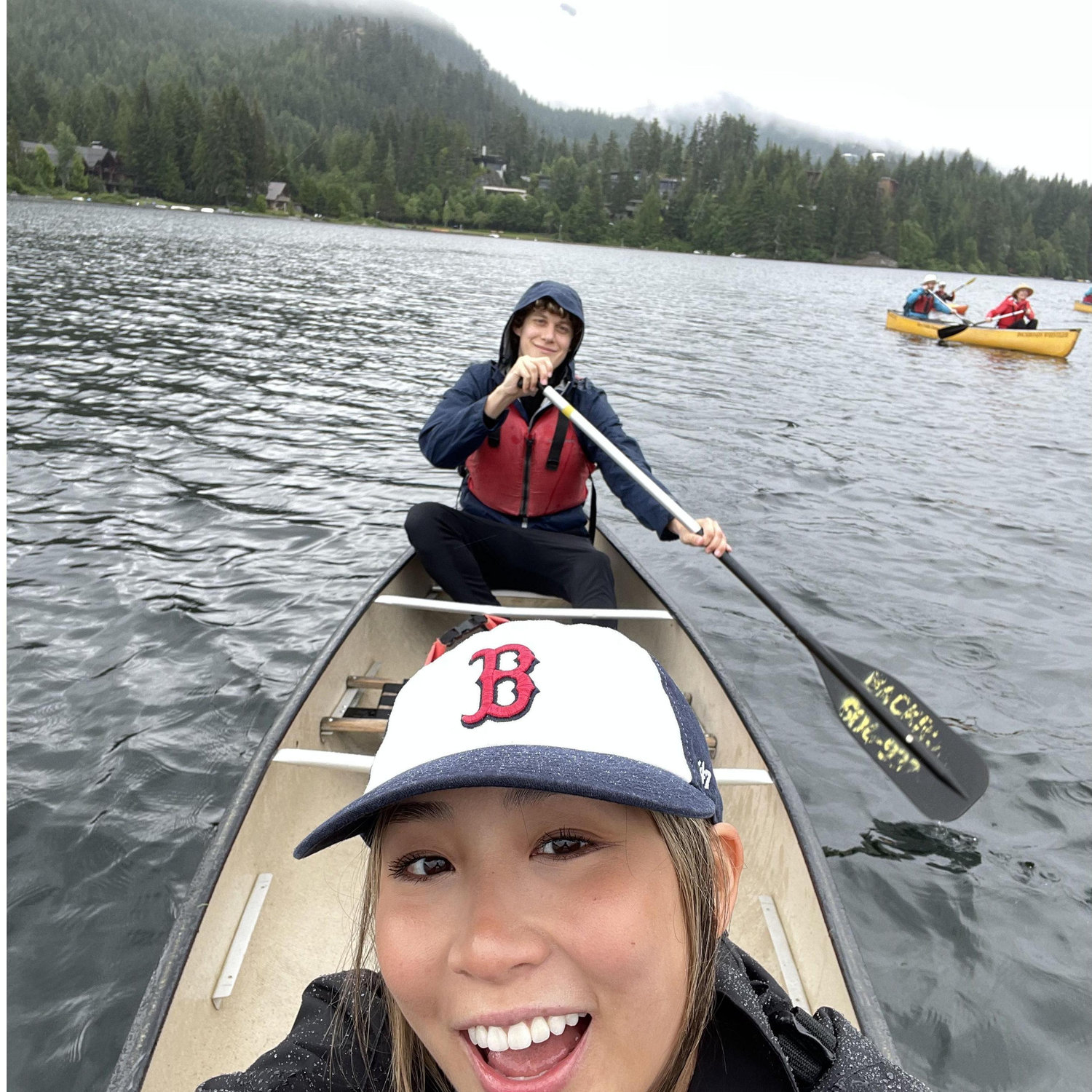Jul 2022 - Whistler, BC // Canada Day long weekend with Chad's family - we canoed in freezing cold rain but still had a blast! Be sure to ask Chad's dad about his kayaking experience ;)