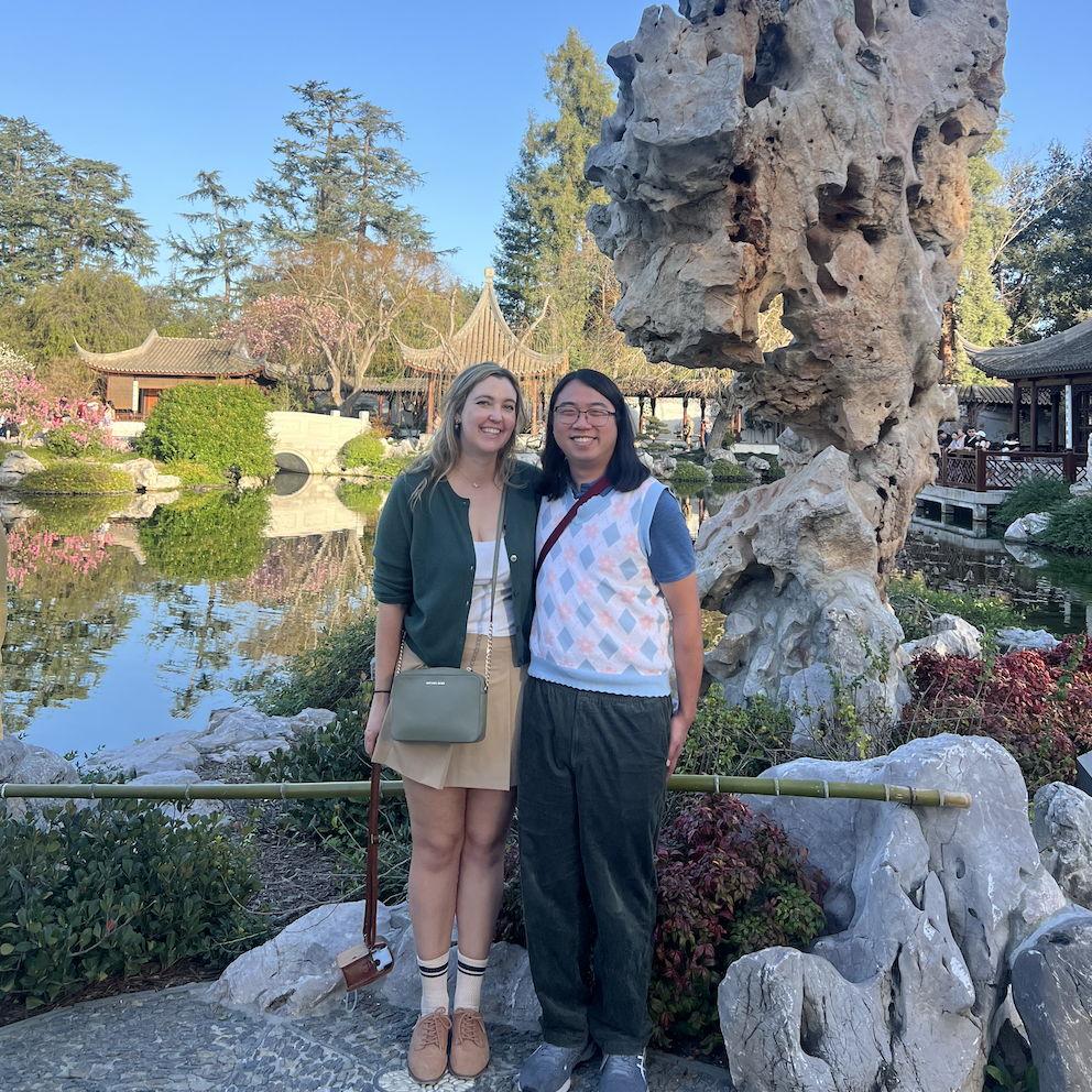 Huntington library on engagement day
