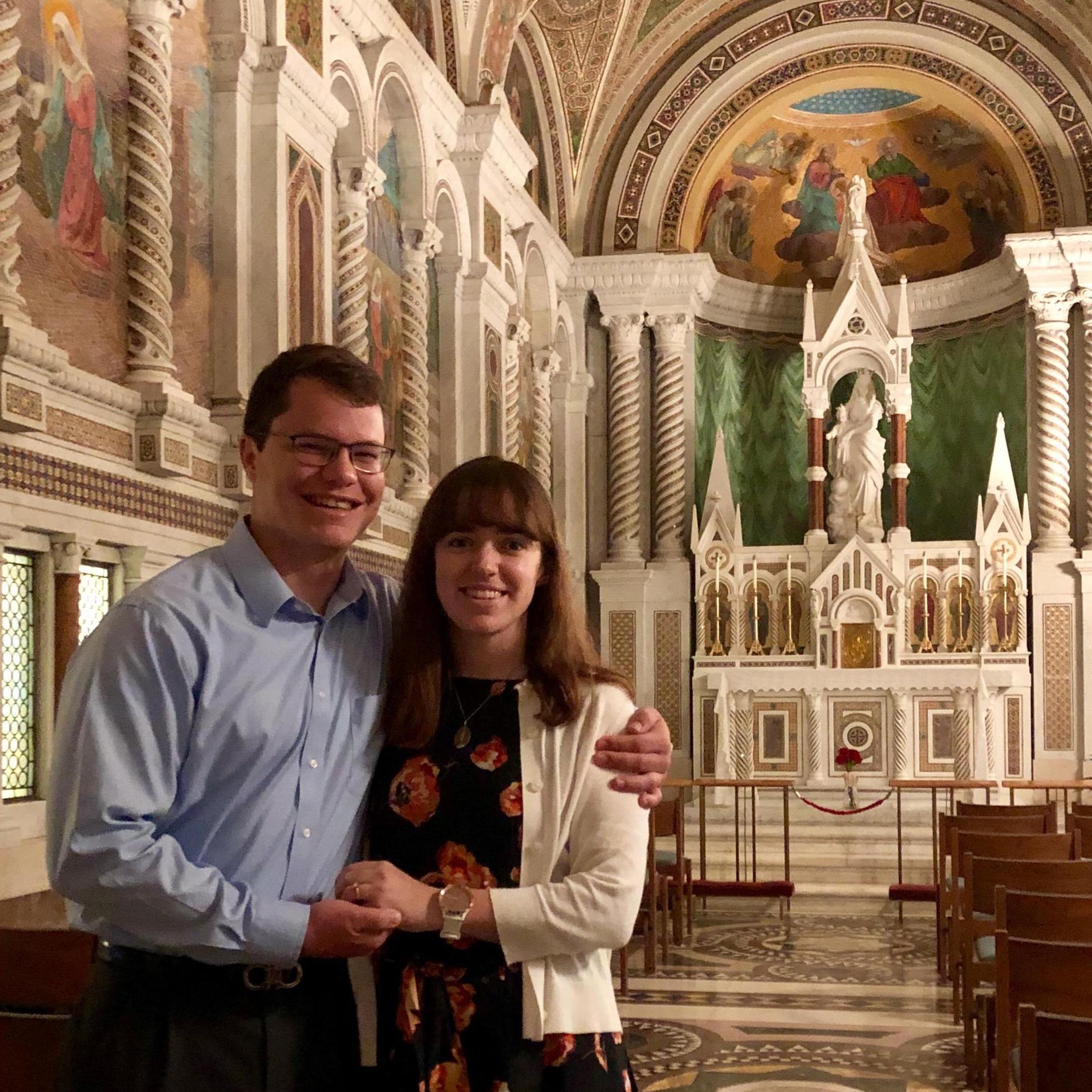 The chapel dedicated to Our Lady where we got engaged