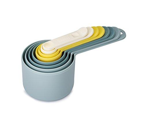 Joseph Joseph 40079 Nest Measure Measuring Cups and Measuring Spoons Set, Opal