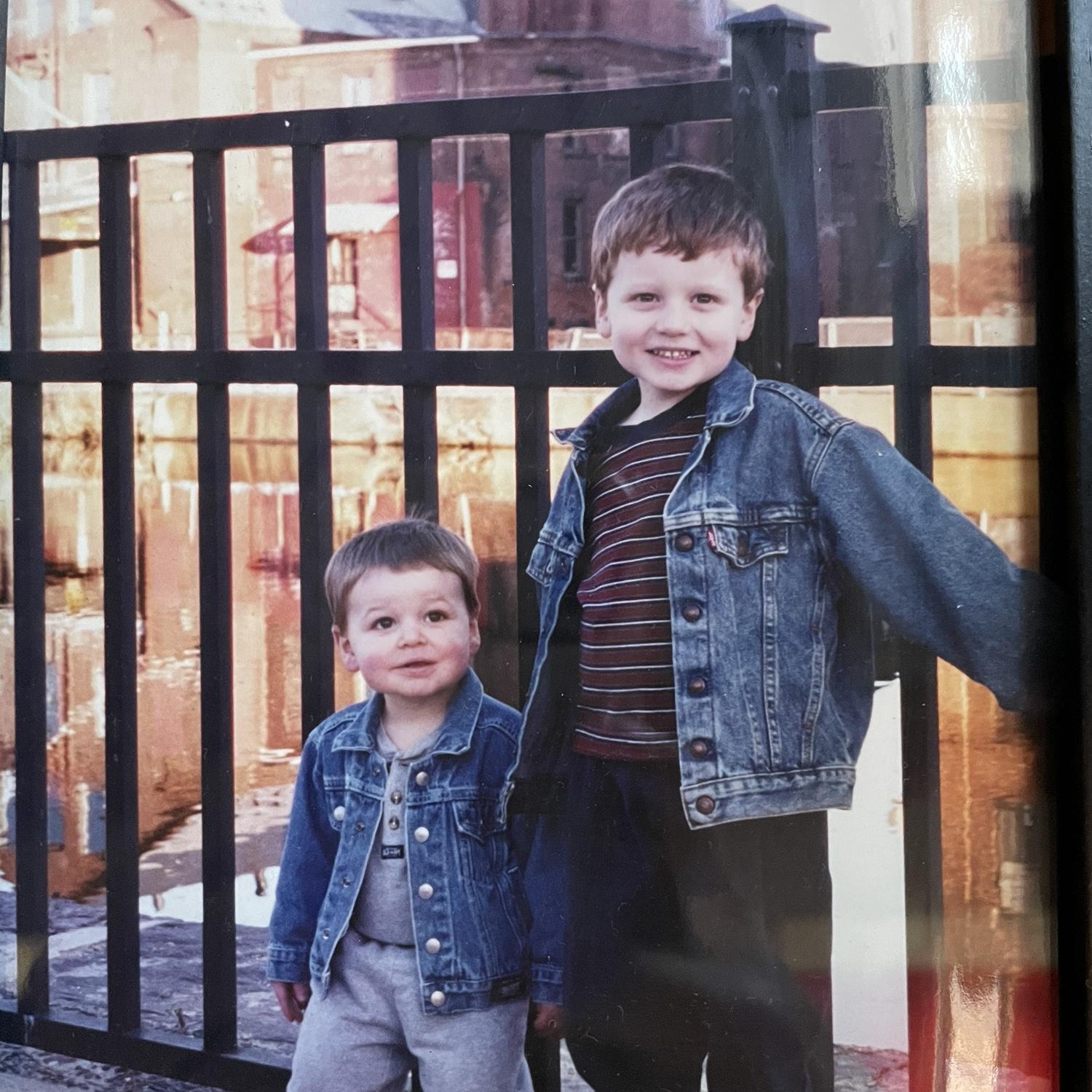 Baby Jackson and his older brother Greg