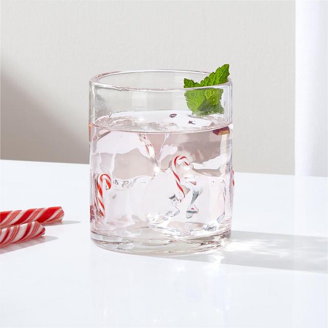 Holiday Candy Canes Icon 15-oz. Double Old-Fashioned Glass