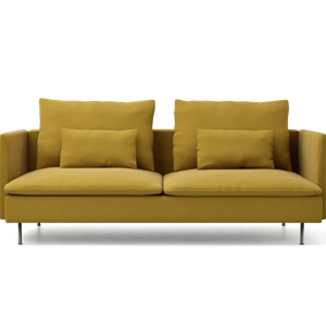 Bemz Sofa Cover - Organic Panama Cotton, Olive Oil