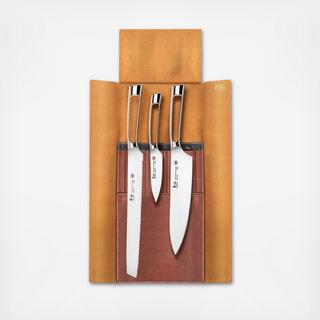 N1 Series 3-Piece Knife Set with Leather Roll