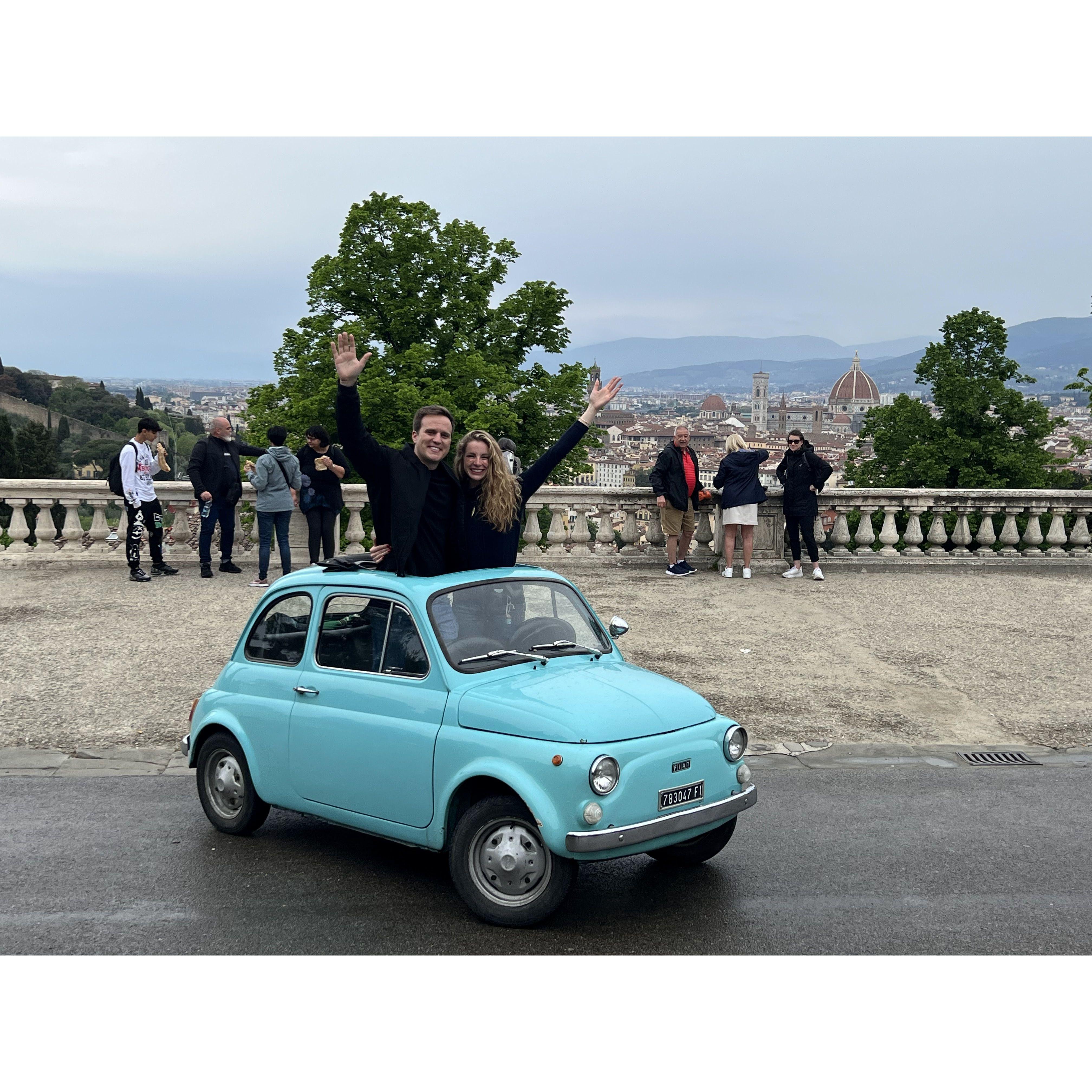 Florence through the eyes of a classic Fiat!