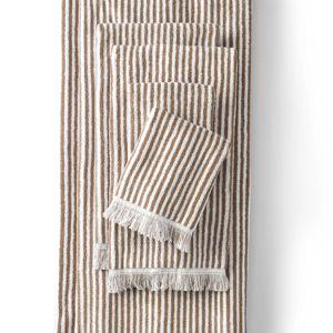 Cotton Yarn-dyed Stripe 6-Piece Bath Towel Set