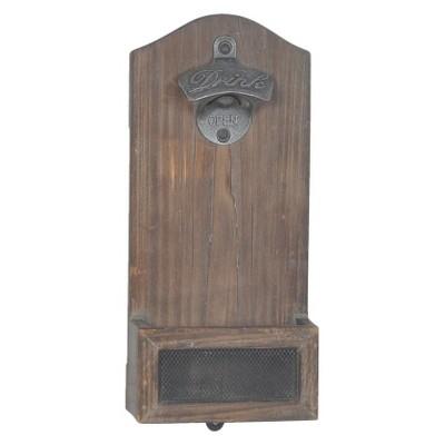 Product description page - Vintage Wood Wall Mounted Bottle Opener