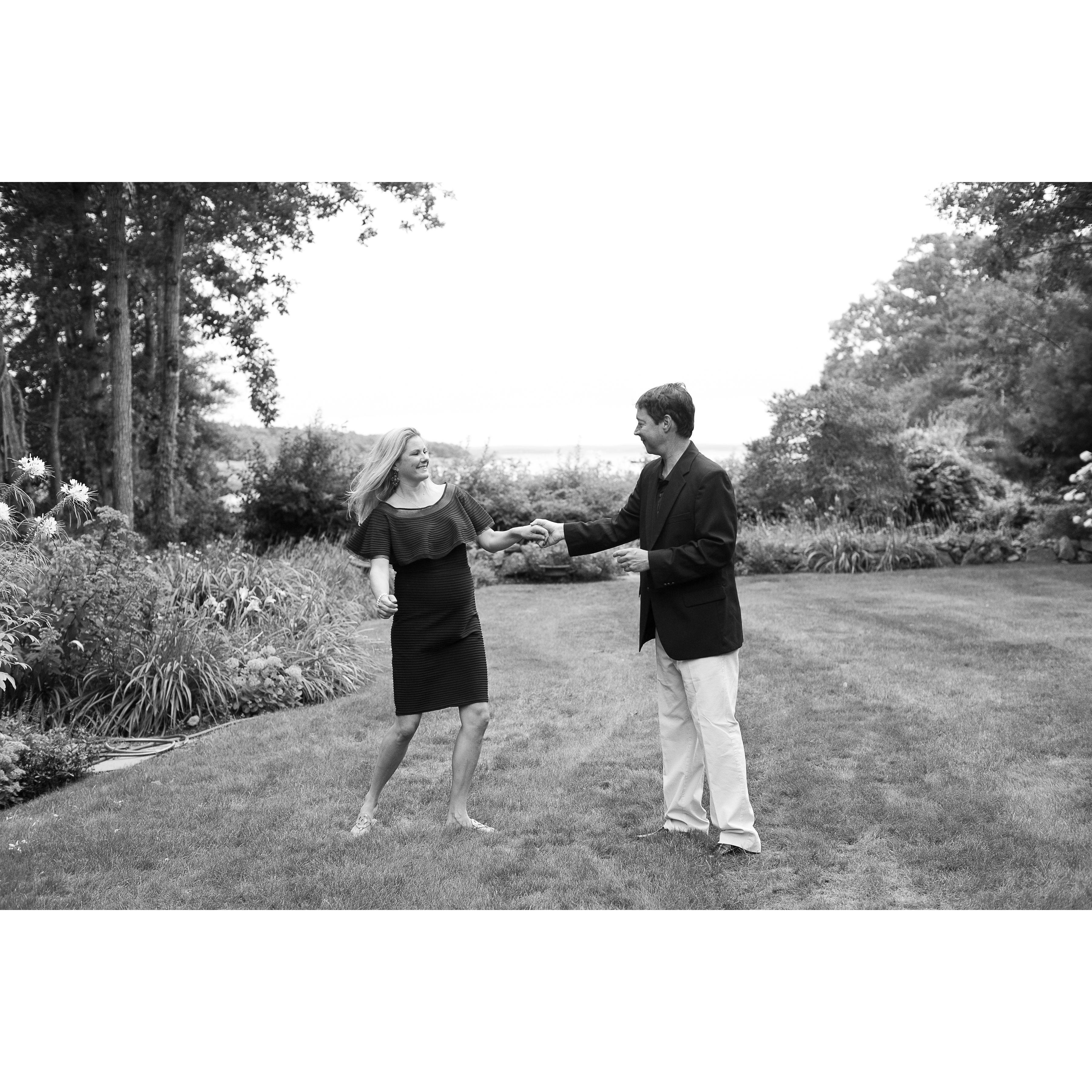 Dancing in my Dad's garden