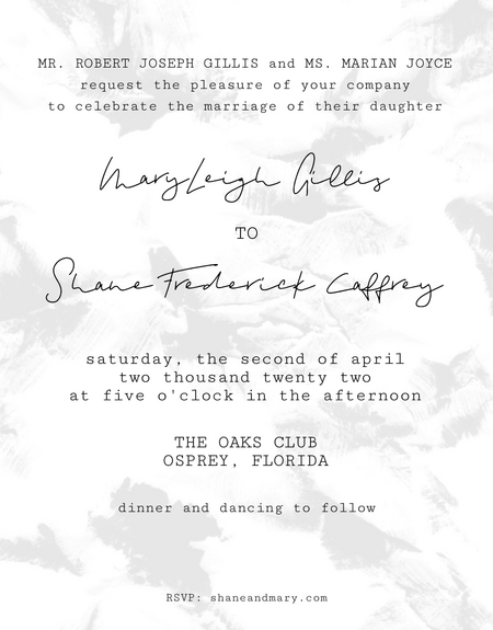 The Wedding Website of Mary Gillis and Shane Caffrey
