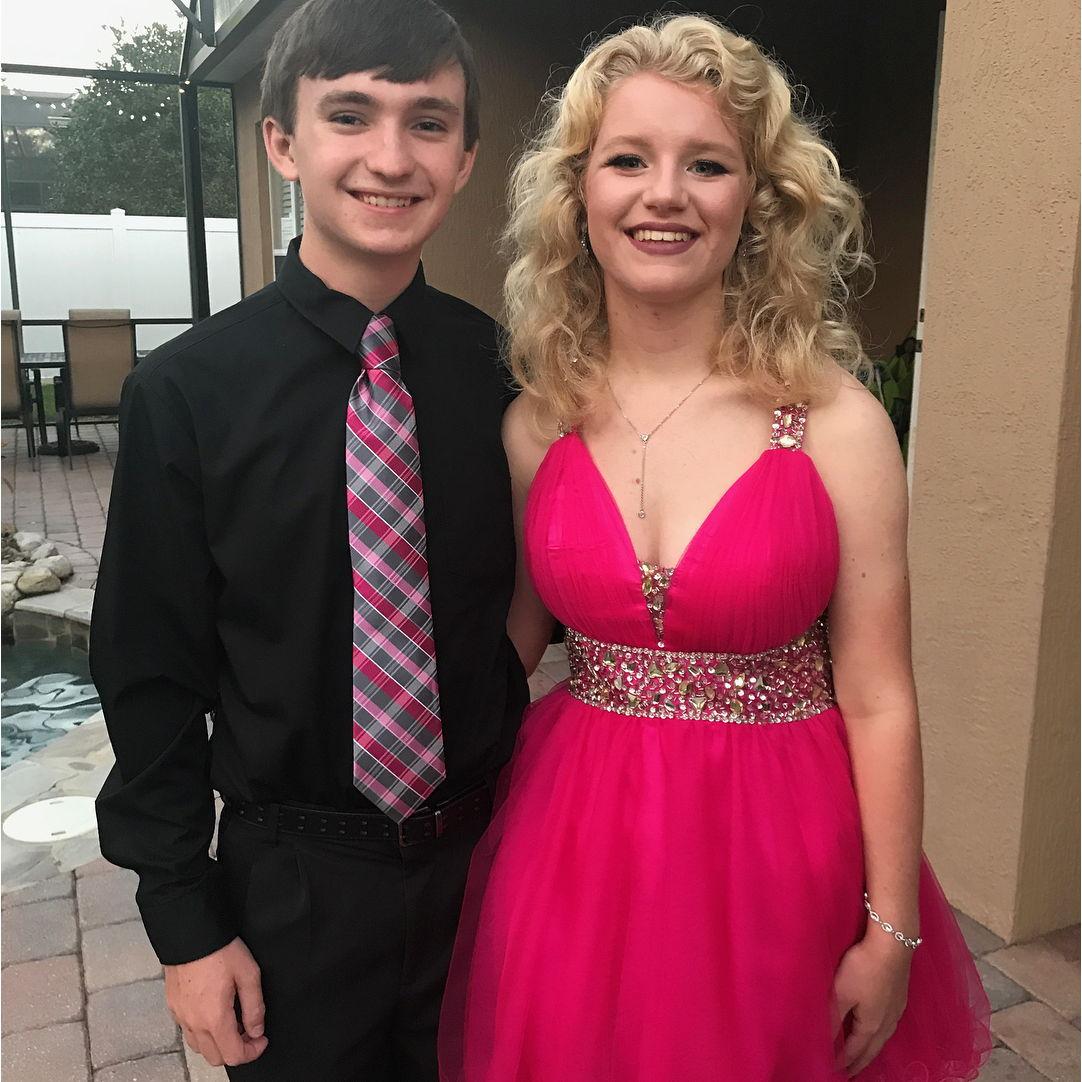 Sarah's senior year homecoming and first school dance with a date
