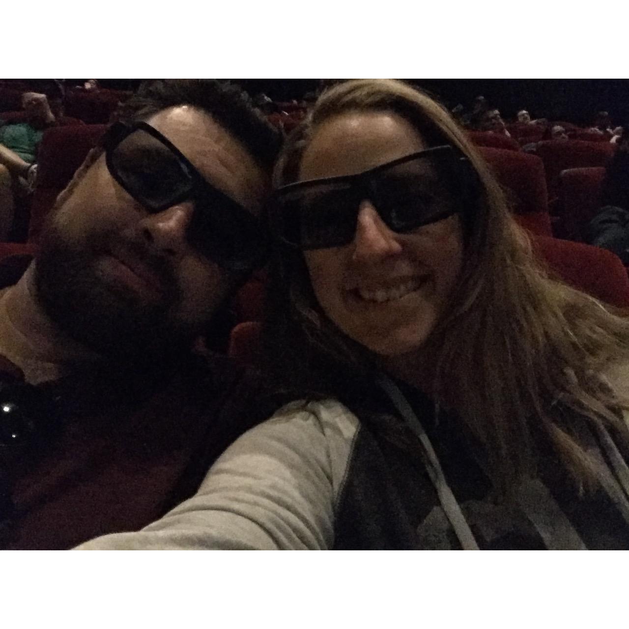 Movie in 3-D. Date night!