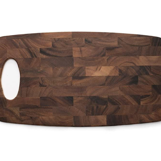 Ironwood Gourmet 28141 Calistoga End Grain Cheese Board, Acacia Wood