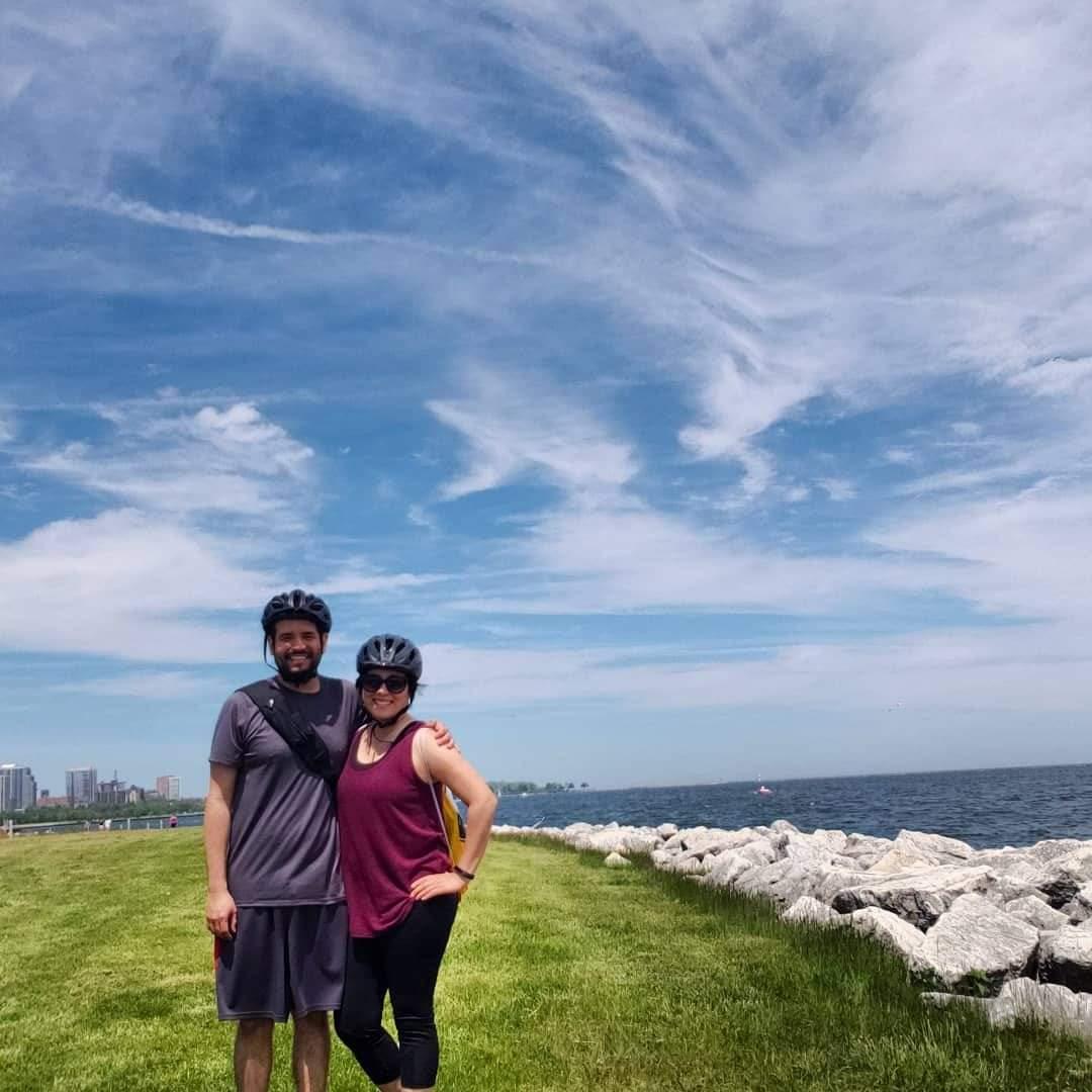 Bike riding by Lake Michigan,  2019