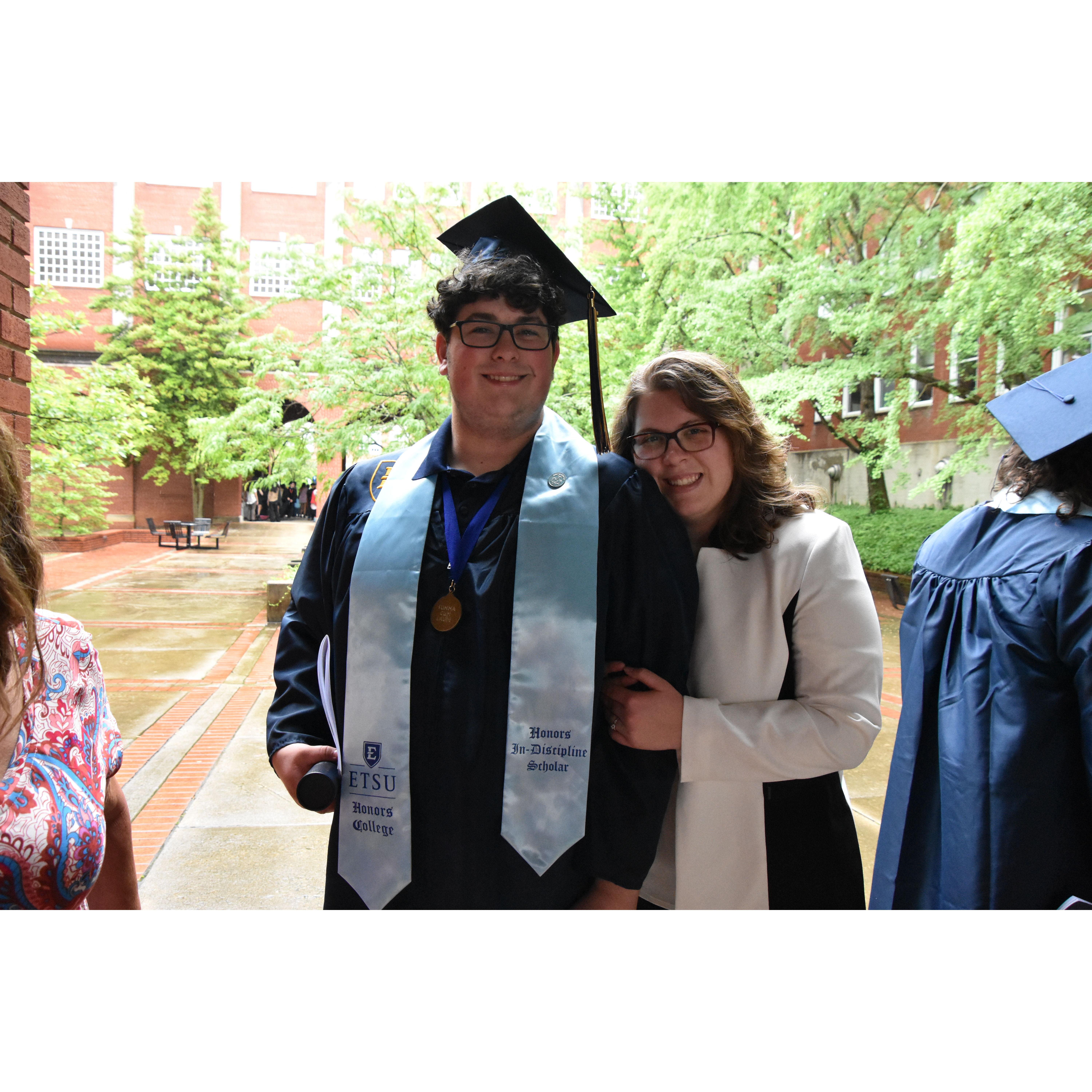 May the 4th (2024) be with you as Joseph graduates (CREDENTIALS) from ETSU with his BS in Physics