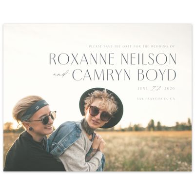 Midnight Gray, Grey Wedding Digital Save the Date - Coleridge Photo