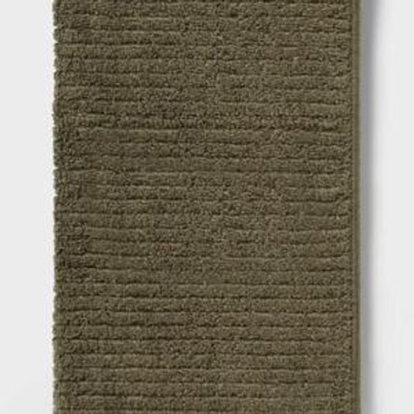 4pk Quick Dry Ribbed Hand and Wash Towel Set Dark Olive Green - Threshold™