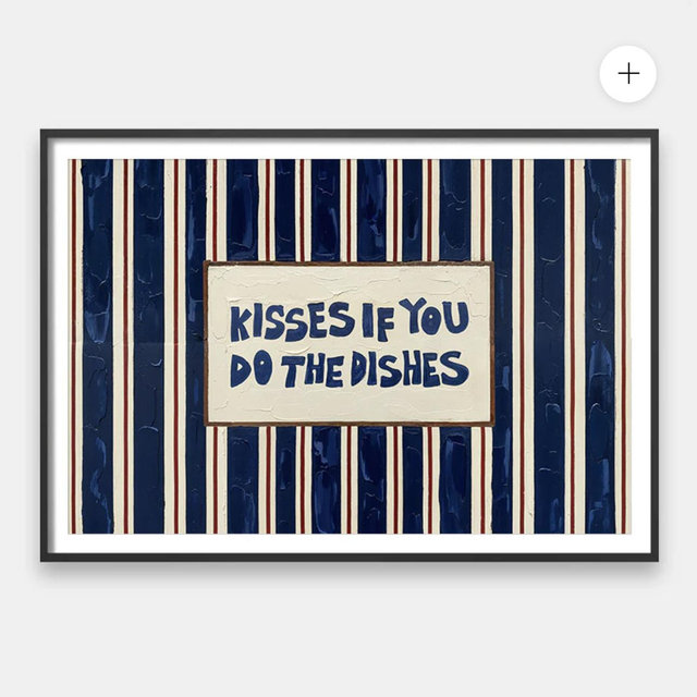 Kisses For Dishes - 20x28