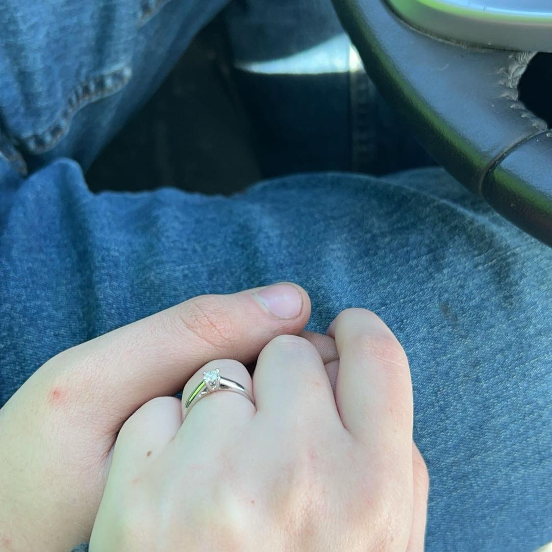 This was when we first got engaged and wanted to take pictures so bad.