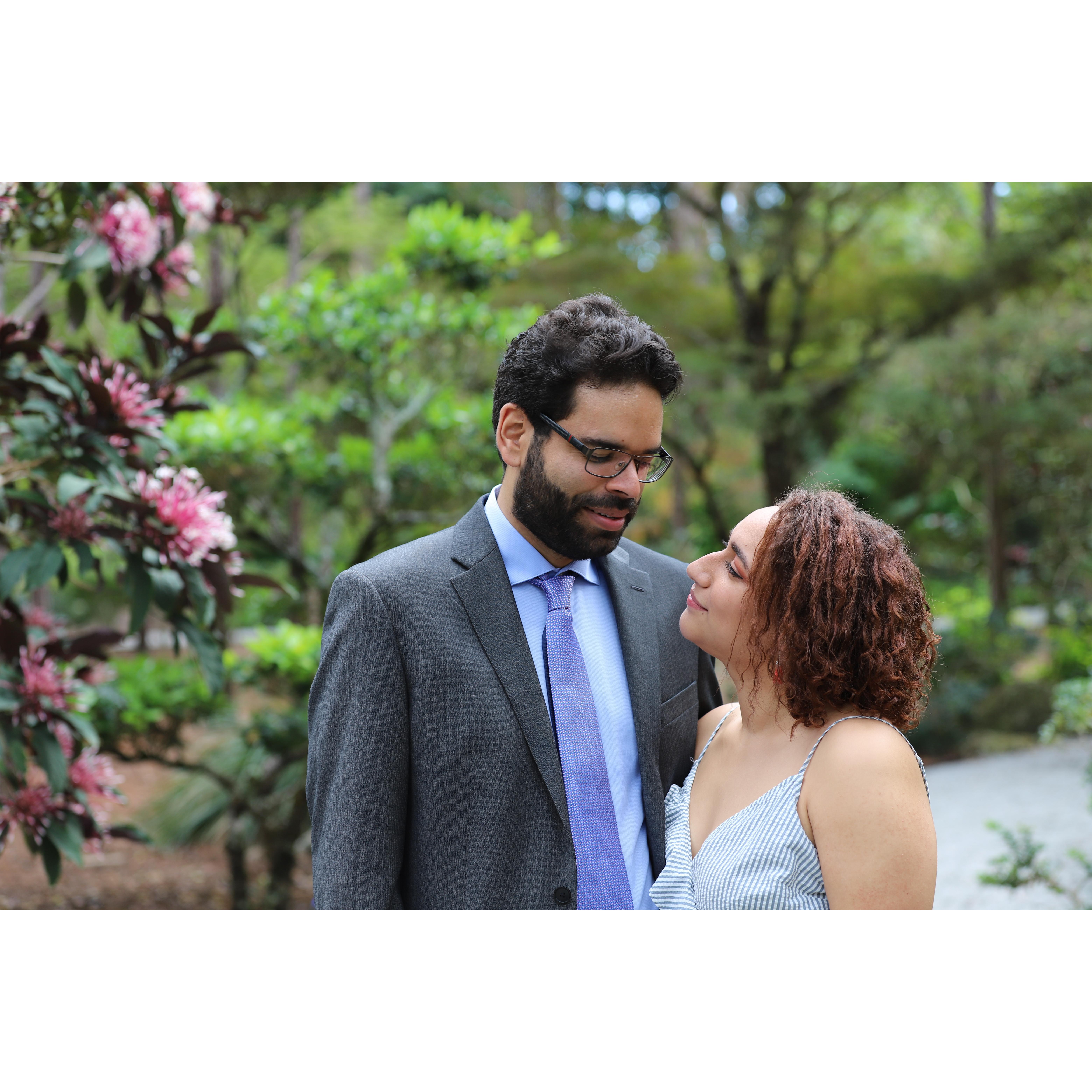 Shortly after saying YES!