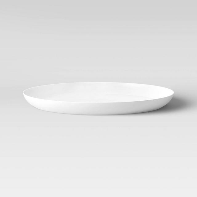 10.5" Plastic Round Dinner Plate Cream - Made By Design™