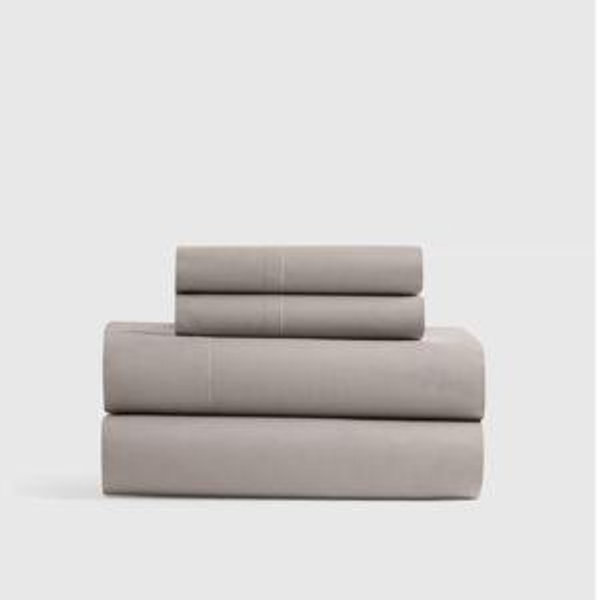 Classic Organic Percale Sheet Set in Dove